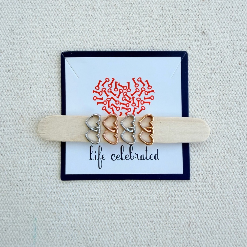 *Double Open Heart Charm* KEEP COLLECTIVE~Retired $12 Each